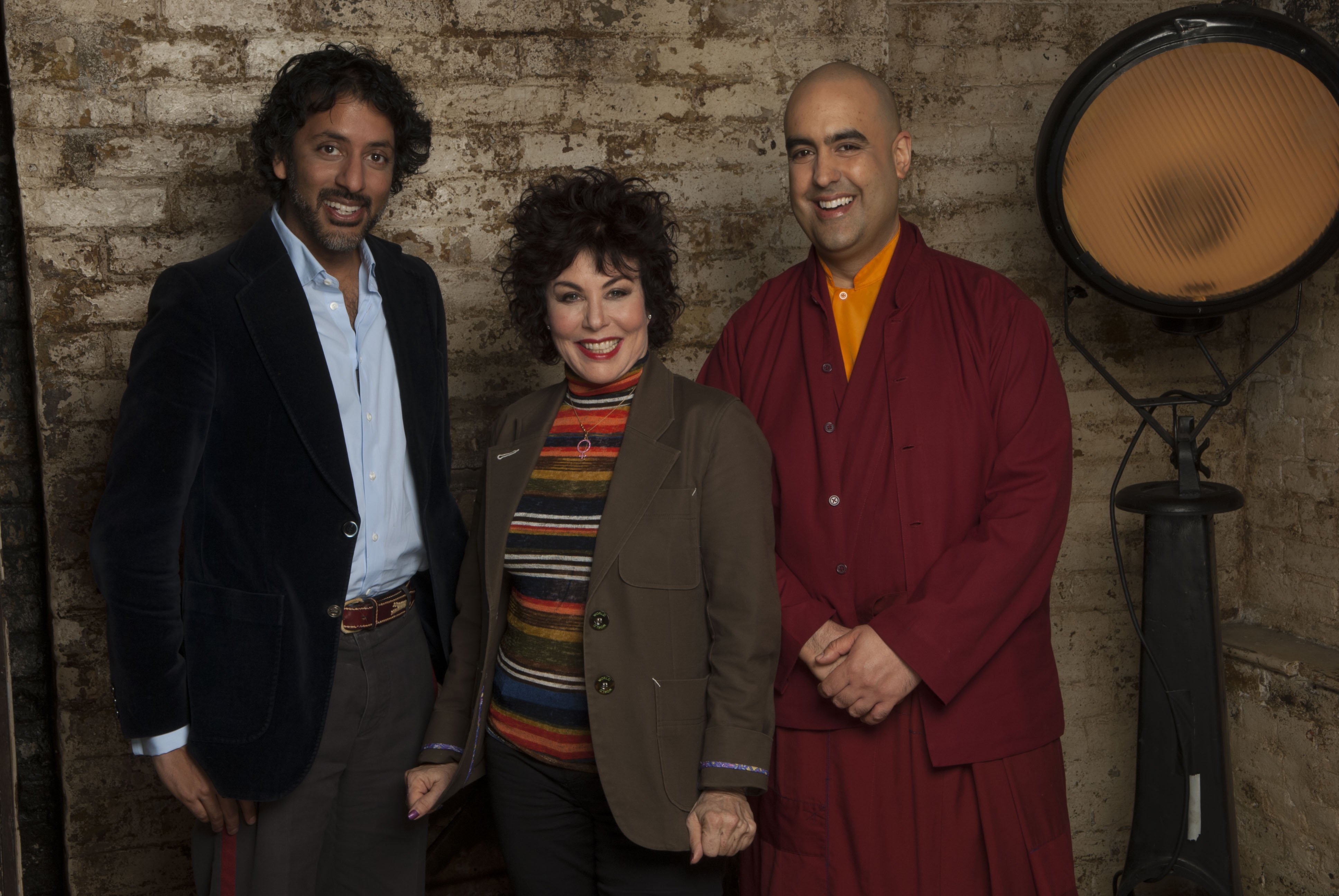 Ruby Wax, Ash Ranpura and Thubten How to be Human Ruby Wax, Gelong Thubten and Ash Ranpura